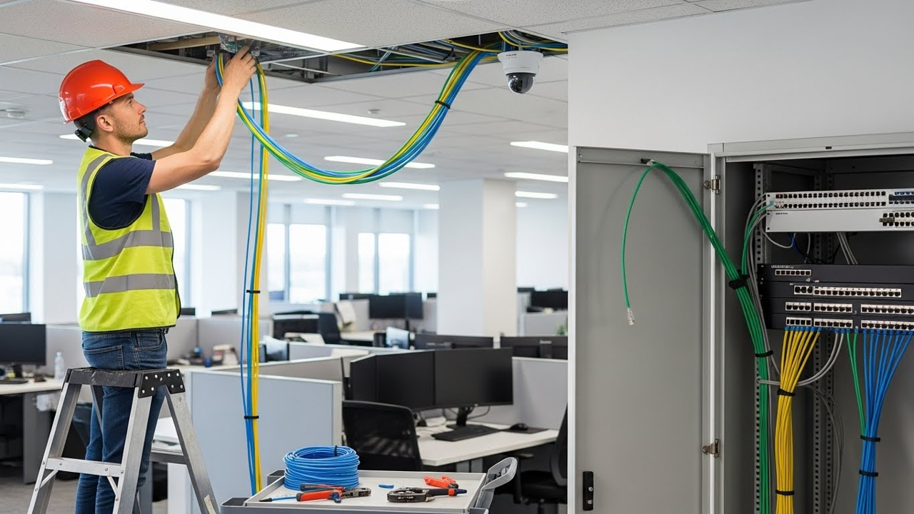 Cableado estructurado en oficinas